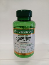 Nature Bounty Advance Magnesium Glycinate High Absorption 90 Capsules 