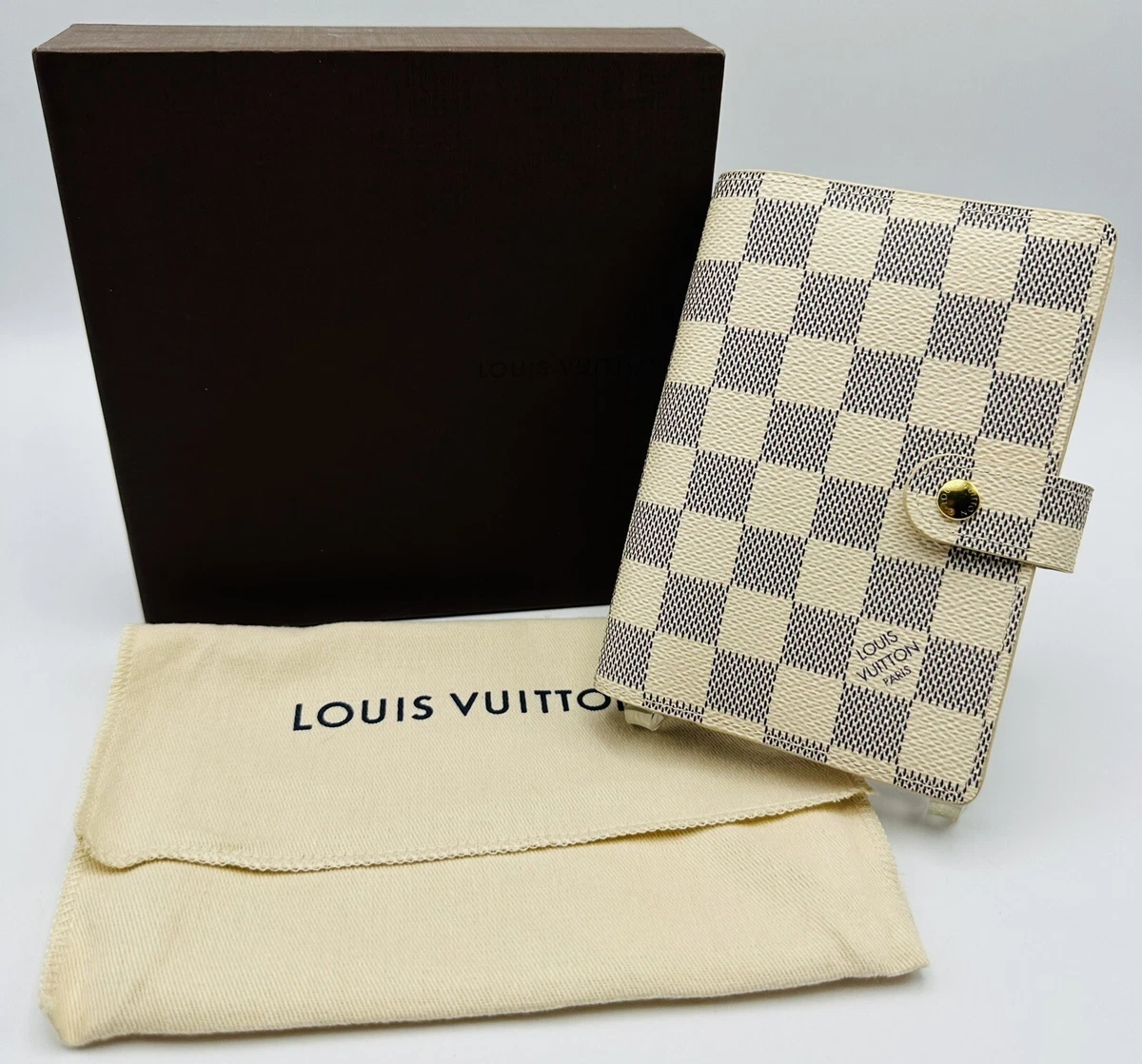 Louis Vuitton Small Damier Azur Ring Agenda Cover