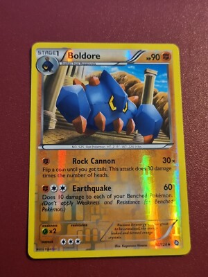 Pokemon Black & White Dragons Exalted Boldore 66/124 Reverse Holo Karte TCG