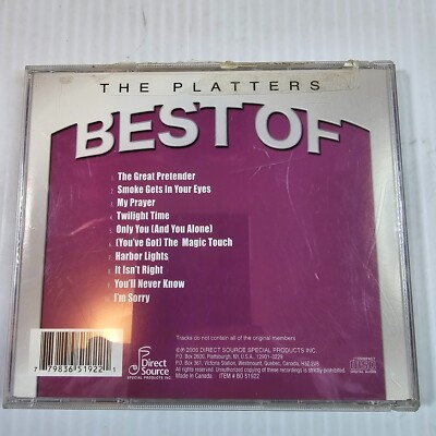 その他 BEST MUSIC CLIPS 2006-2011 [DVD] g6bh9ry Best of the Platters [Direct Source] by The Platters (CD, 2006