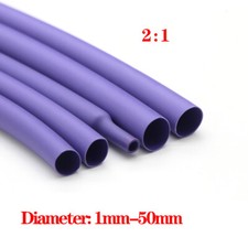 Heat Shrink Tubing 2:1 Electrical Sleeving Cable Wire Heatshrink Tube  Purple