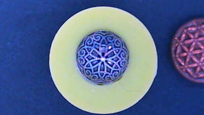 Silicone Mold elegant button jewelry used with wax, gypsum, resin, hot glue, soa