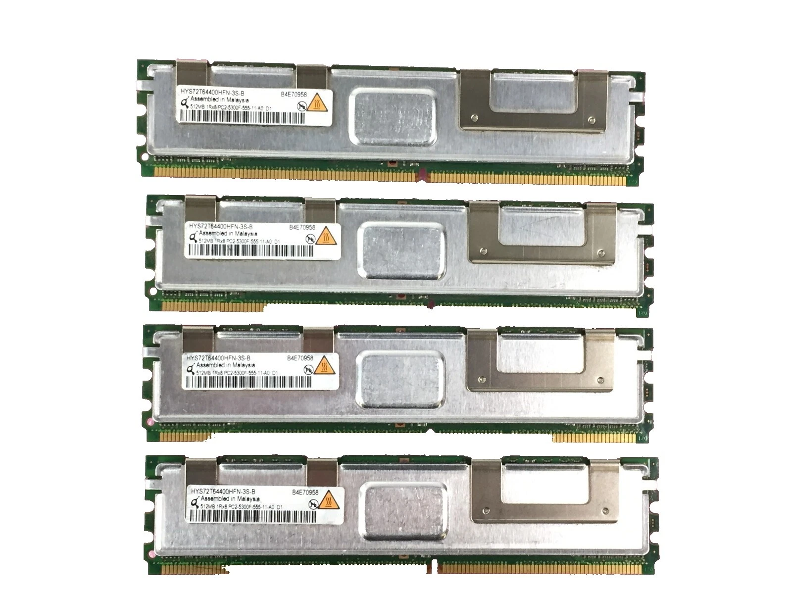 DDR1 SDRAM Network Server 512 MB Capacity per Module RAM 4 Modules