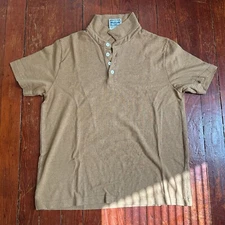 Jungmaven 55/45 brown polo shirt Medium EUC!