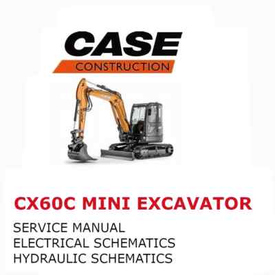 CASE CX60C MINI EXCAVATOR  MANUAL SERVICE REPAIR SHOP  PDF