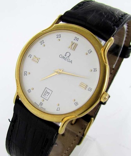Omega DEVILLE MENS WATCH 18kt Gold 