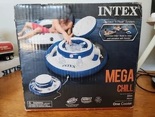 Intex Inflatable Mega Chill Cooler Floating Ice Chest 35 in.