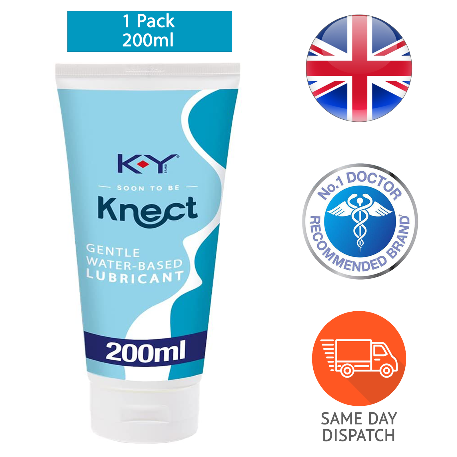 KY Jelly Personal Pleasure Lubricant Tube 200ml Easy To Handle Water