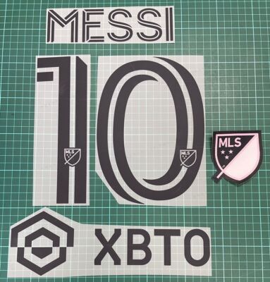 Inter Miami 23-24 Home MESSI #10 Name Number Set Patch | eBay