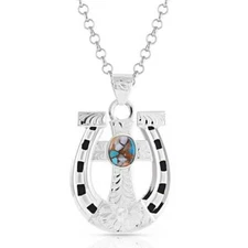 Montana Silversmiths® Sole to Soul Horseshoe Cross Necklace NC5014