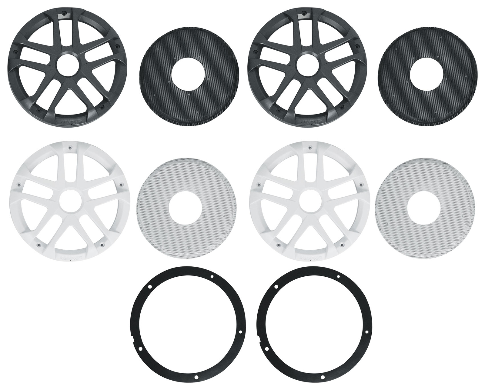 4 Memphis Audio MXA80L 120 Вт 8 двухполосных динамиков для морских судов с решетками RGB LED