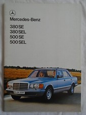 Mercedes 380SE, 380SEL, 500SE, 500SEL brochure Jun 1980