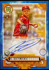 2022 Topps Gypsy Queen Reid Detmers Indigo 21/150 Autograph RC. ENN Coin & Cards