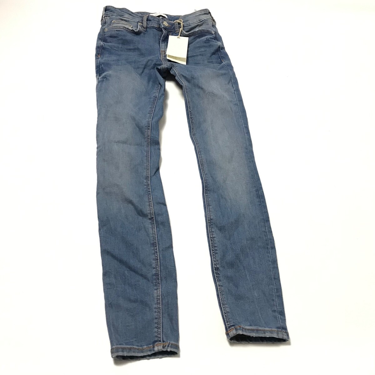 Zara Womens The Skinny Jeans Size Blue Slim Fit Premium Denim Collection  New