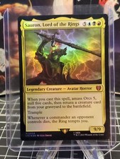 FOIL MTG Sauron, Lord of the Rings Commander: The Lord of the Rings - NM