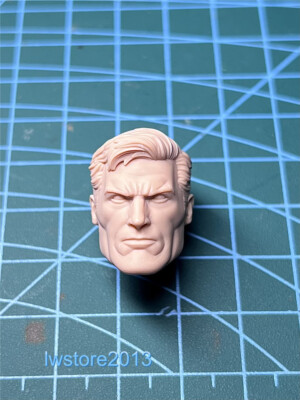 1:12 Normal heroes Bruce Wayne Head Sculpt Carved For 6