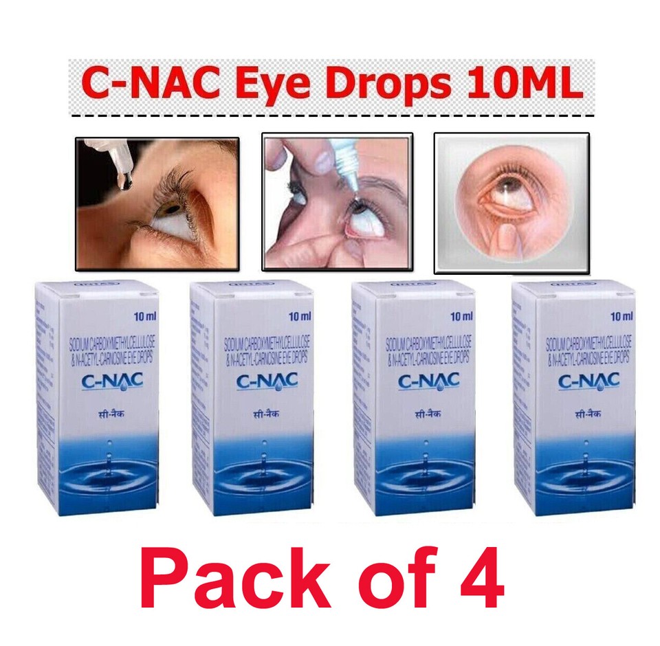 C Nac Eye Drop N-Acetyl Carnosine (C-Nac Eye Drops) - 10 ml (Long Exp ...