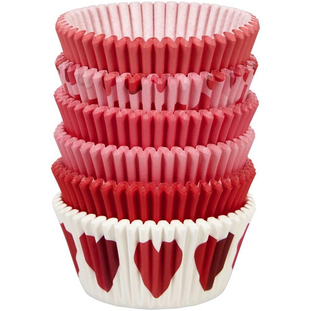 mini cupcake liners valentine