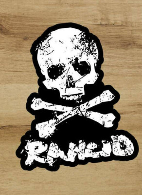 Autocollant Sticker SKULL PUNK - Motif Tête De Mort Style Punk, Dimensions 9,5 X 9 Cm, Neuf