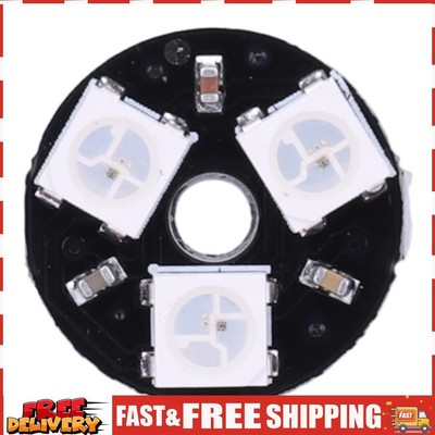 WS2812B Full Color Driver Round RGB LED Pixel Panel Screen 3 Bit 5V Convenient S