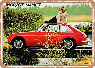 METAL SIGN - 1969 MGB GT Mark II Vintage Ad
