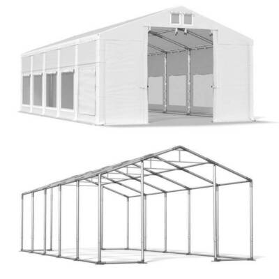 5x10x2,5 Partyzelt Moskitonetz Gartenzelt Catering 10x5 weiß Ganzjährige PVC W