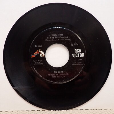 Ed Ames - One Little Girl At A Time & Time, Time - RCA Victor 45 RPM  1967