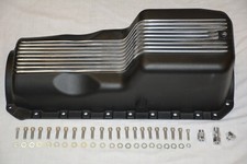 1965-90 Big Block Chevy Black Finned Aluminum Oil Pan 396 402 427 454 Bbc