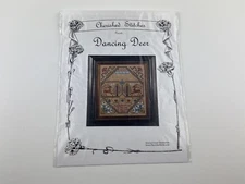 Cherished stitches Dancing Deer sampler cross stitch pattern Primitive
