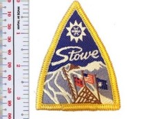 Skiing Stowe Vermont,VT Patch NO TARIFF