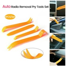 4Pcs Car Door Trim Removal Tool Pry Bar Panel Dash Radio Body Clip Installer Kit