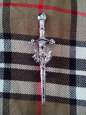 Schottische Distelwappen Kilt Pin hohe Chromoberfläche/Distelwappen Kilt Pin/Kilt