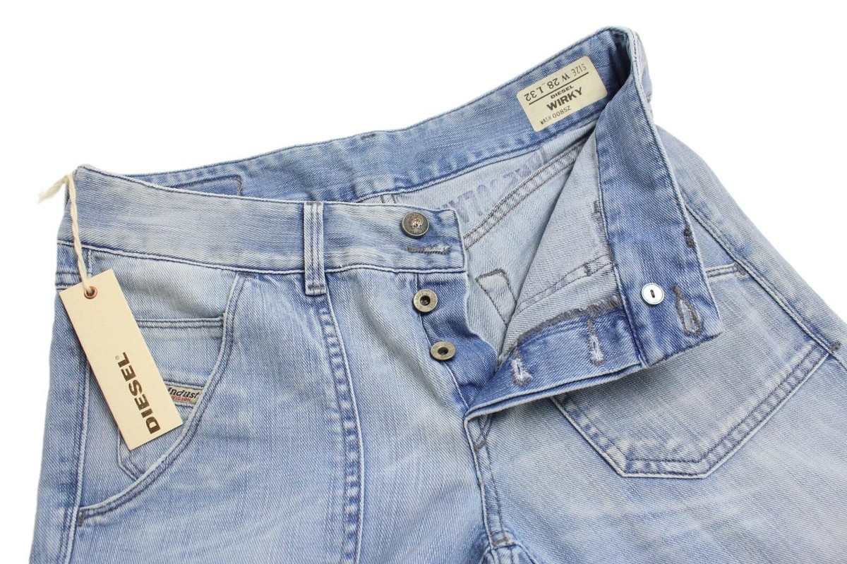 DIESEL Wirky 008SZ Jeans Women's W28/L32 Button Relaxed Fit DIESEL Wirky 008SZ Jeans Women's W28/L32 Button Relaxed Fit