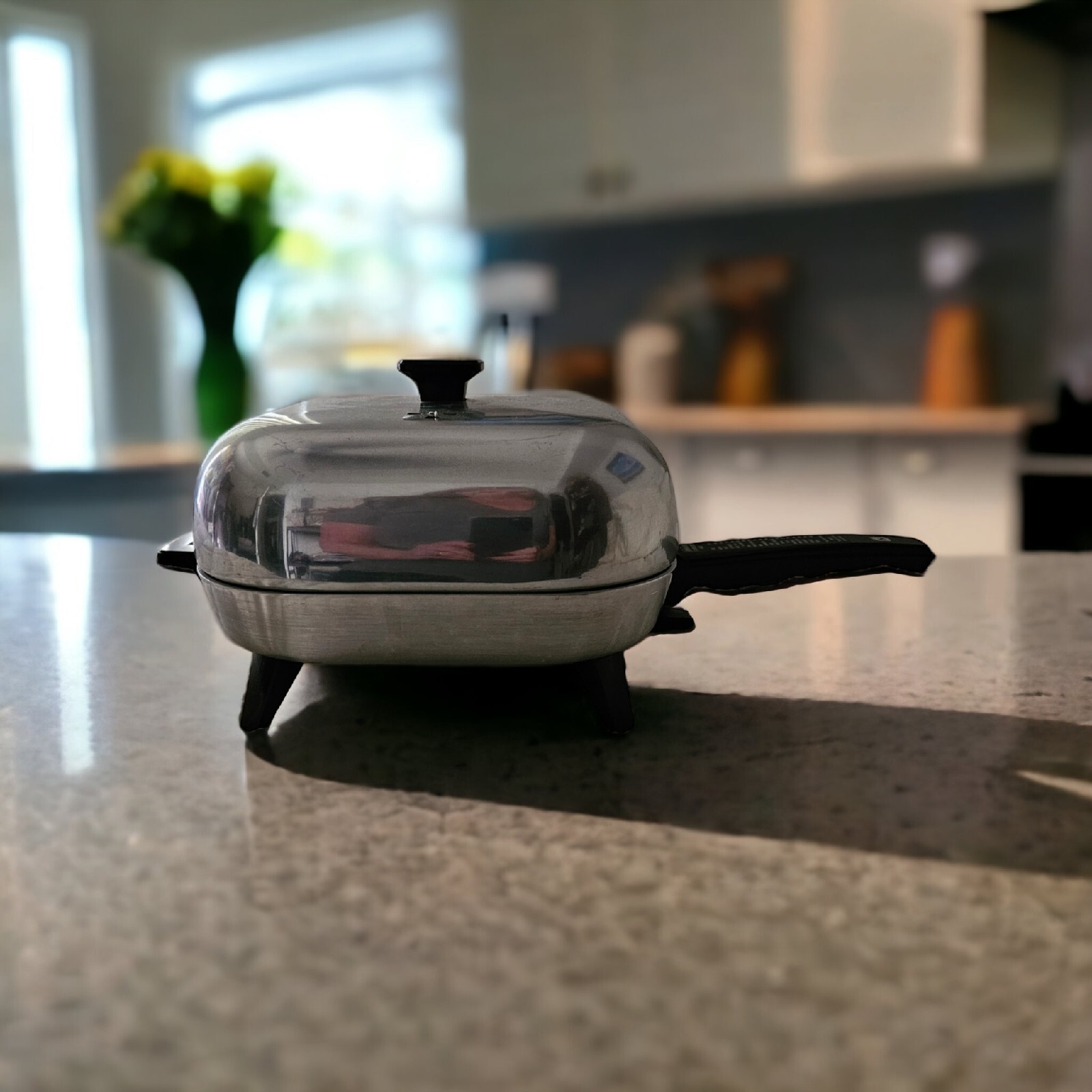Vintage Sunbeam Electric Skillet Frying Pan w/ Lid and Cord Excellent Condition eBay