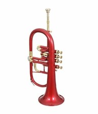 JAZZ AND HERITAGE FEST Flugel Horn, Bb 4 Valve Red Mouthpiece Beginner Solid