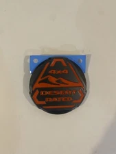 Orange Desert Rated Jeep Wrangler/Gladiator Fender Badge 68498488AA OEM MOPAR
