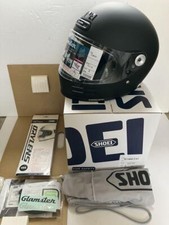 Shoei Glamster Black Neo Classic Retro Full Face Helmet Size S 55cm Express Ship