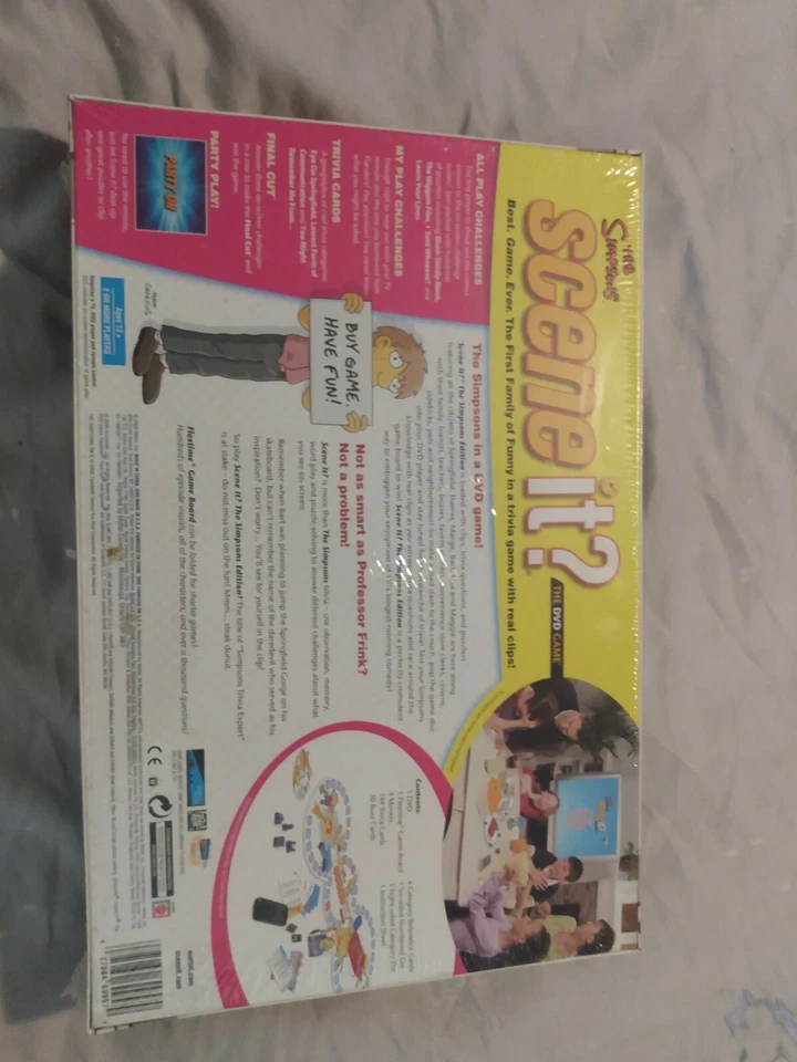 The Simpsons Scene It DVD Game Trivia Mattel Board Game New Factory Sealed Game - Image 2 of 2