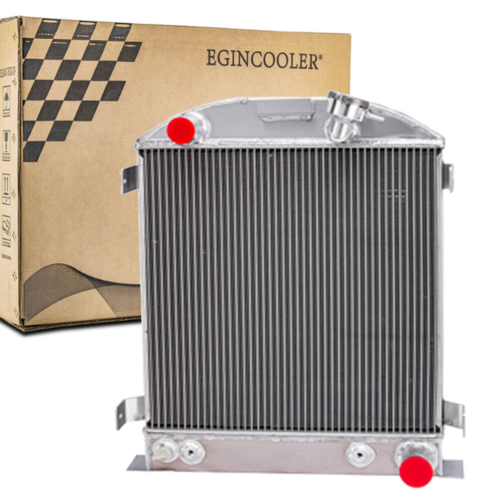 3 Core Aluminum Radiator Fit 1930 1931 1932 Ford Model A Hi-Boy Chevy V8 Engine