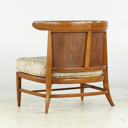 John Lubberts & Lambert Mulder - Tomlinson MCM Cane, Walnut Slipper Chairs–Pair - Picture 9 of 12