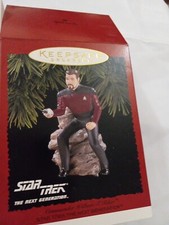 Hallmark Christmas Ornament Star Trek Next Generation Commander Riker 1996