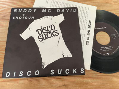 7'' Country Buddy McDavid   Disco Sucks (2 Song) KRAWALL OIS Buddy Mac David