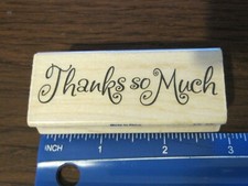 Recollections Thanks so Much stamp