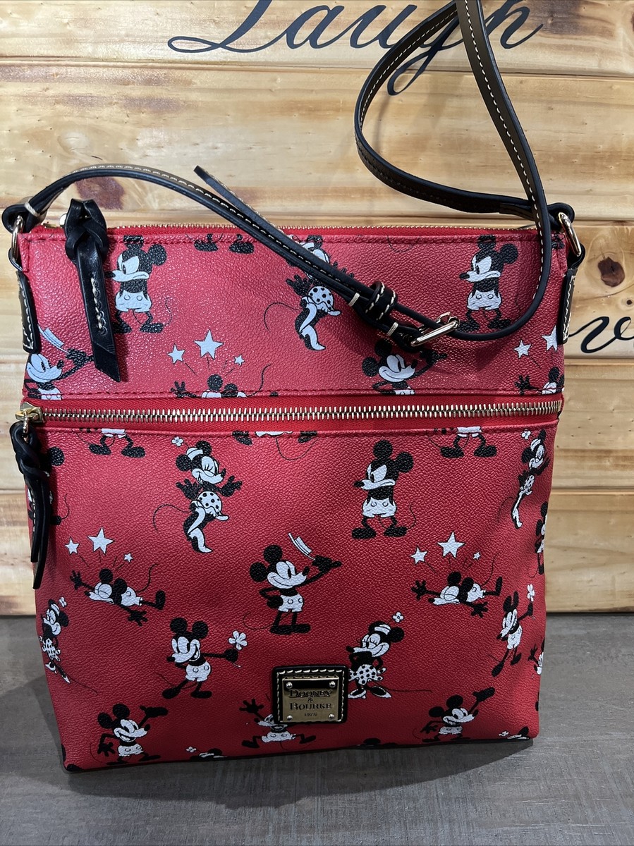 Disney Dooney Bourke Retro Red Mickey Crossbody Handbag
