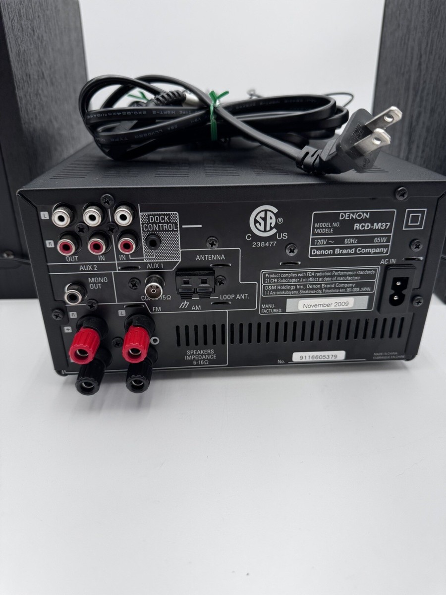 Denon RCD-M37 DAB HiFi Amp CD Tuner M Denon 2-Way SC-M37