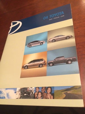 2004 Toyota SUV Truck Car 50-page Original Sales Brochure (Full Line)