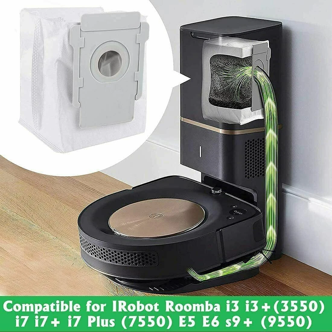 Dust Bag for iRobot Roomba Robot Vacuum i3, i3+, i7, i7+ Dirt