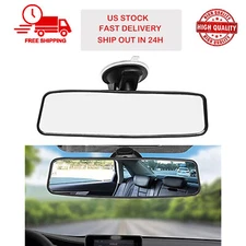 Car Truck Interior Rear View Mirror Wide Suction Cup Mirror Universal Adjustable