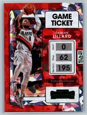 Damian Lillard 2021-22 Panini Contenders Game Ticket Green Ice #29