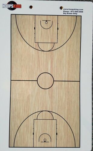 HoopsKing Basketball 2-seitiges Coaching trocken abwischbares Brett - Bild 4 von 4